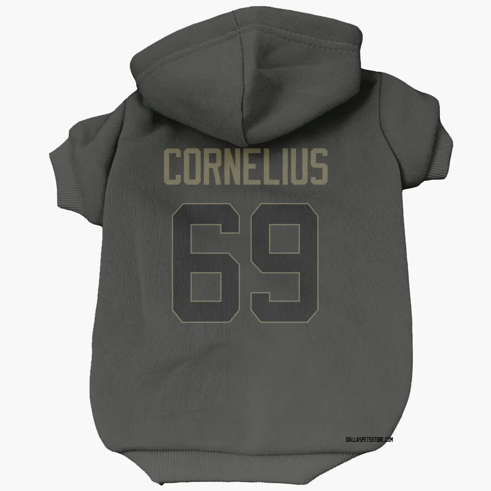 Dallas Cowboys Ajani Cornelius Black Service Pet Hoodie for Dog & Cat