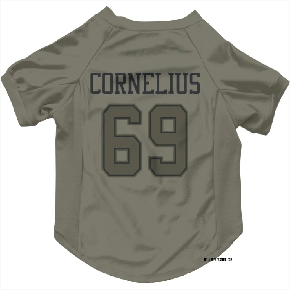 Dallas Cowboys Ajani Cornelius Olive Pet Jersey for Dog & Cat