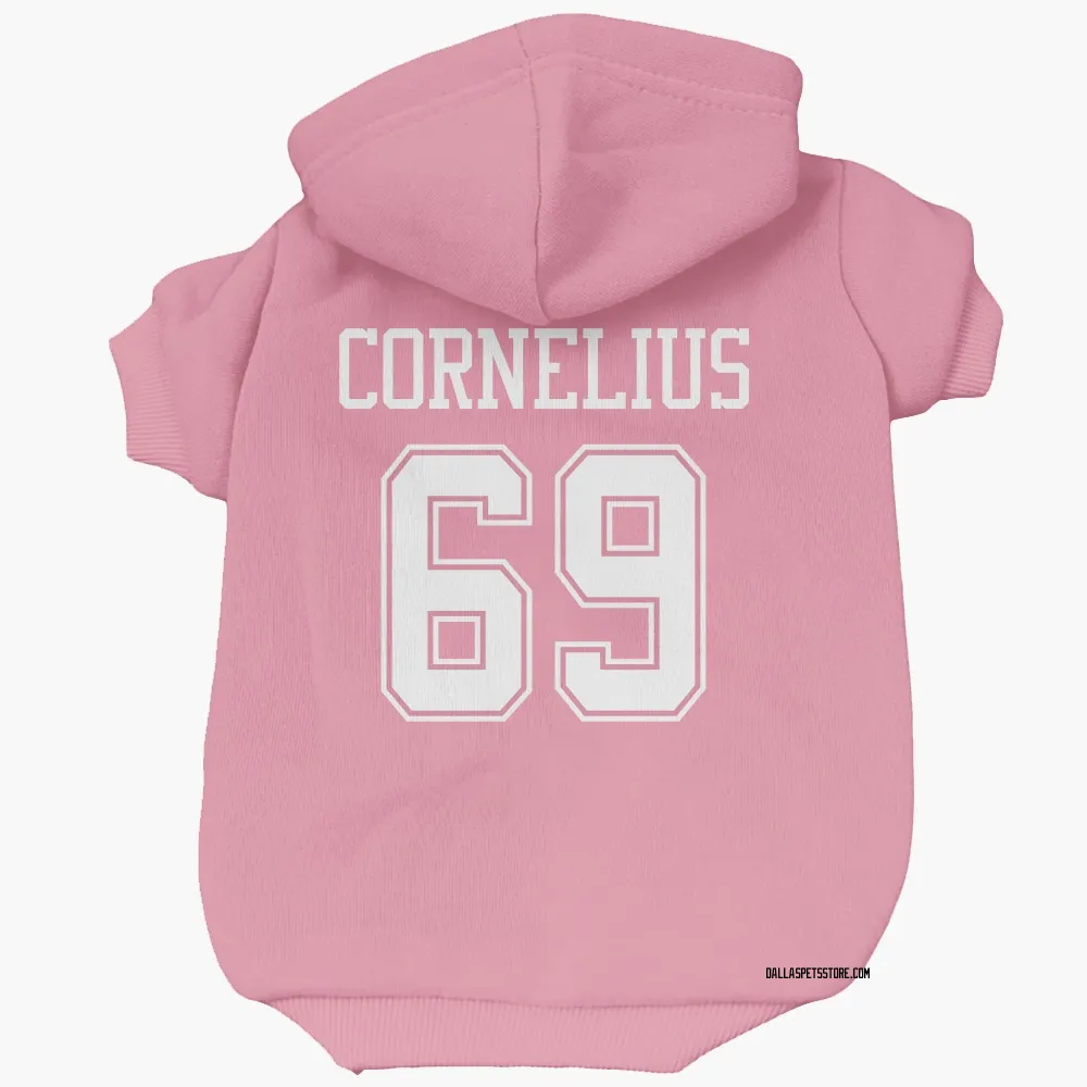 Dallas Cowboys Ajani Cornelius Pink Pet Hoodie for Dog & Cat