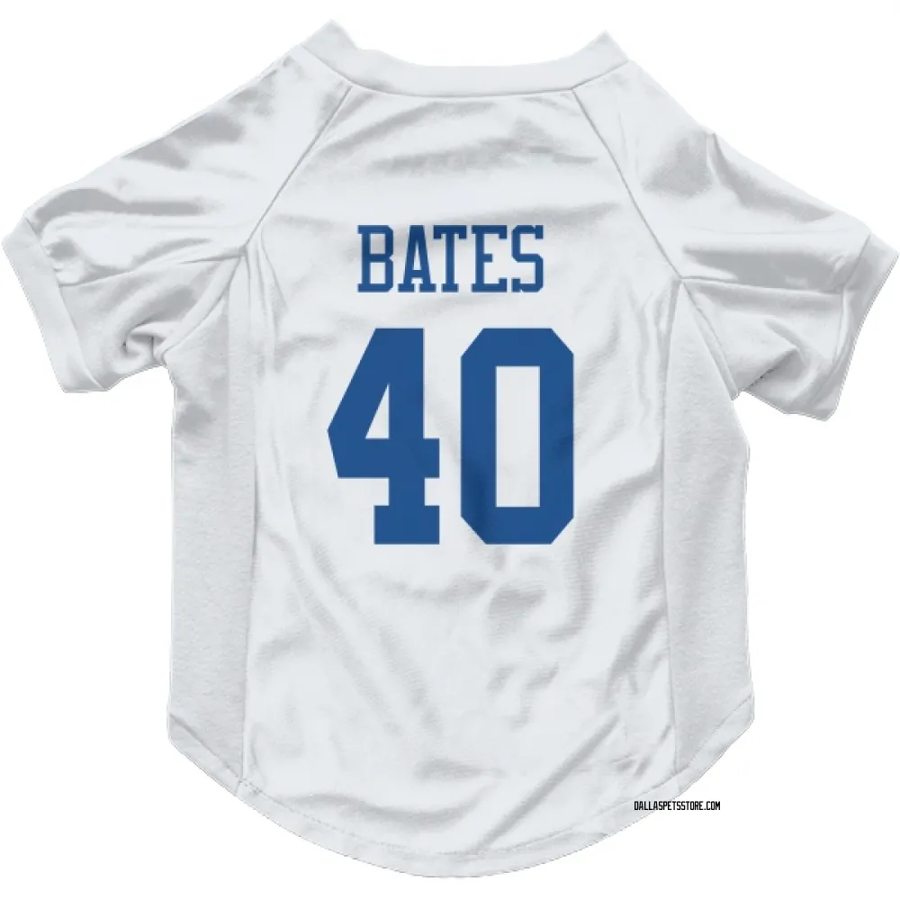 Dallas Cowboys Bill Bates White Pet Jersey for Dog & Cat