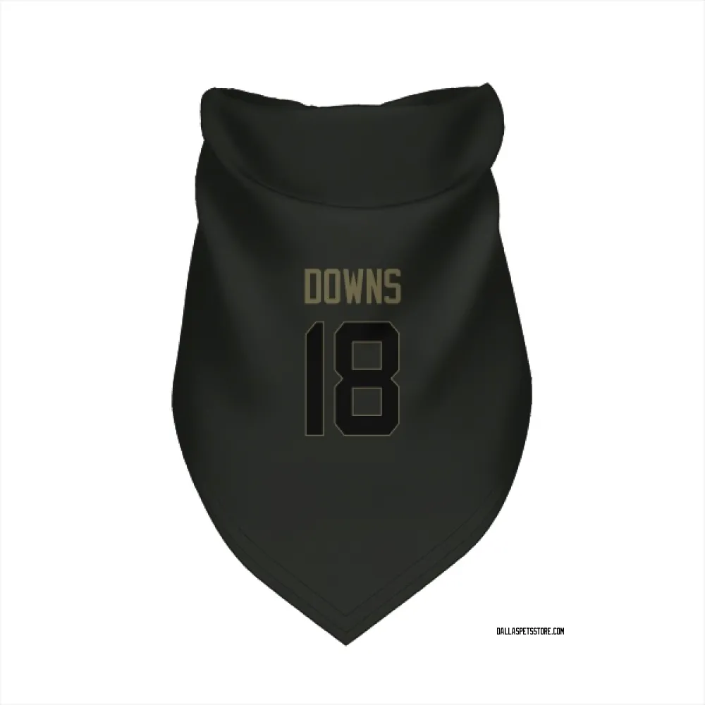 Dallas Cowboys Caleb Downs Black Service Pet Bandana for Dog & Cat