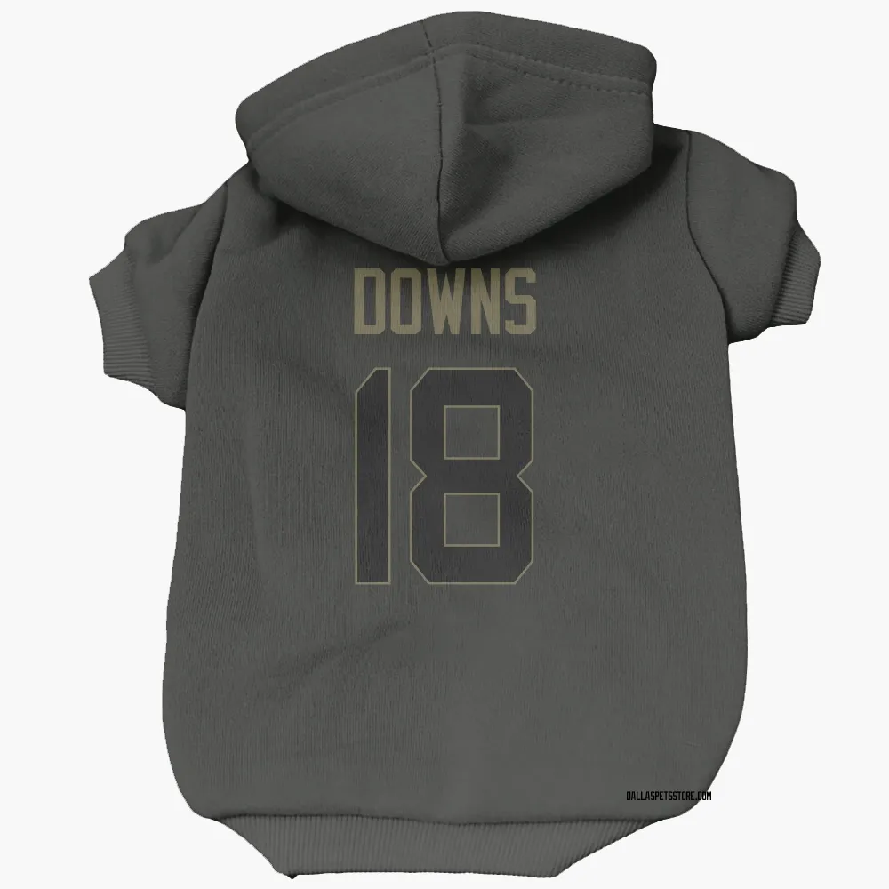 Dallas Cowboys Caleb Downs Black Service Pet Hoodie for Dog & Cat