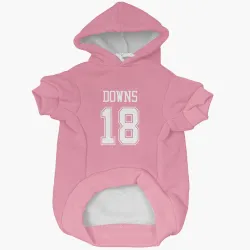 Dallas Cowboys Caleb Downs Pink Pet Hoodie for Dog & Cat