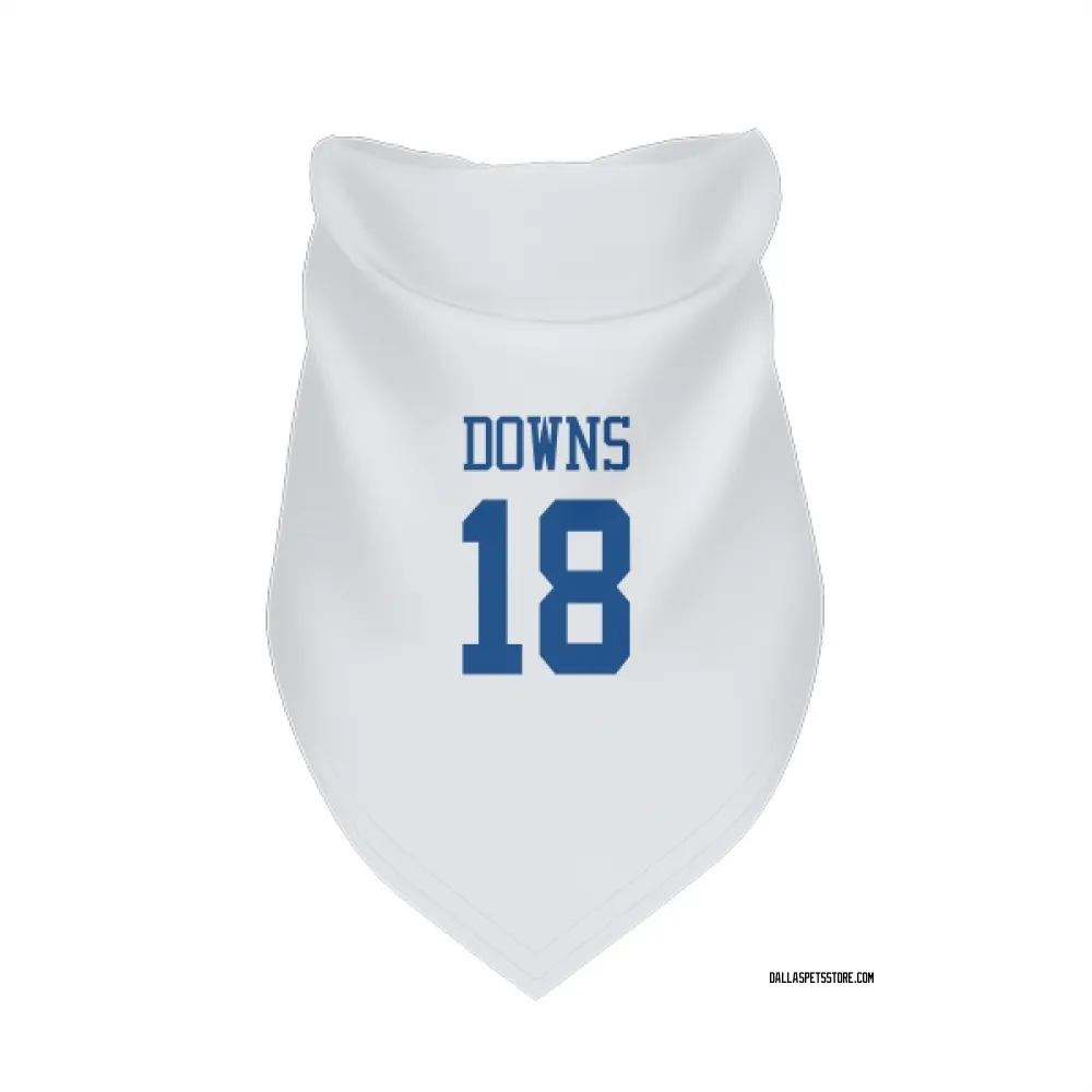 Dallas Cowboys Caleb Downs White Pet Bandana for Dog & Cat