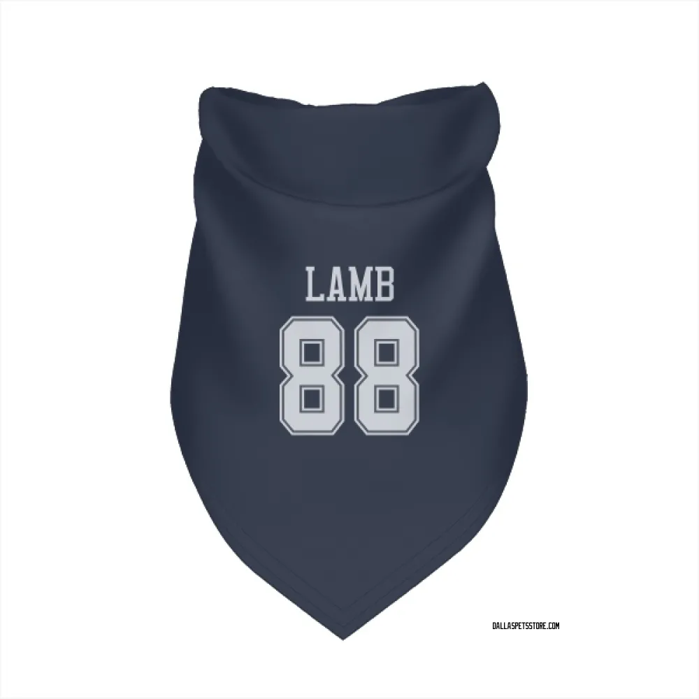 Dallas Cowboys CeeDee Lamb Navy Pet Bandana for Dog & Cat