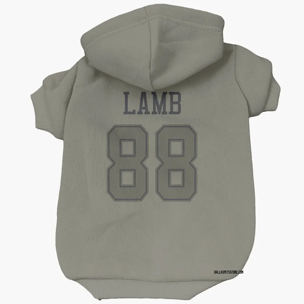 Dallas Cowboys CeeDee Lamb Olive Pet Hoodie for Dog & Cat