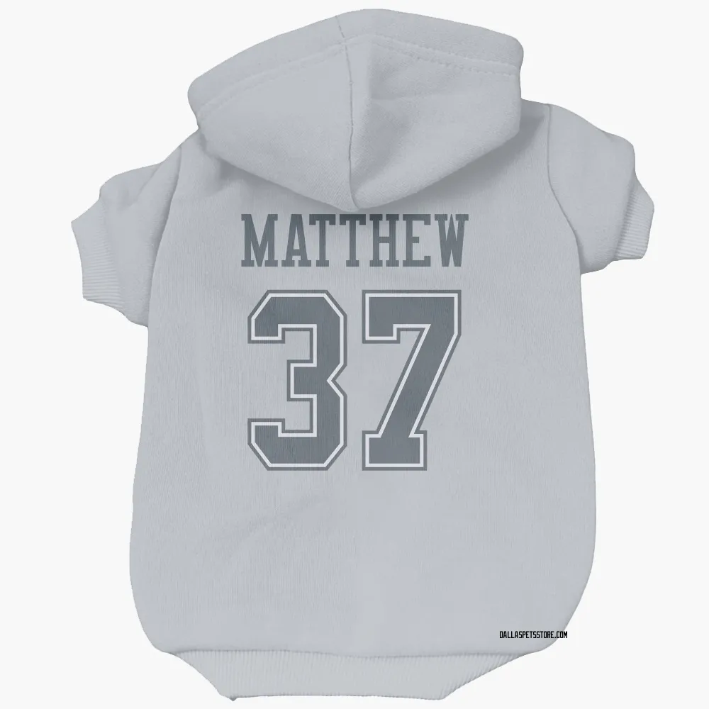 Dallas Cowboys Christian Matthew Gray Pet Hoodie for Dog & Cat