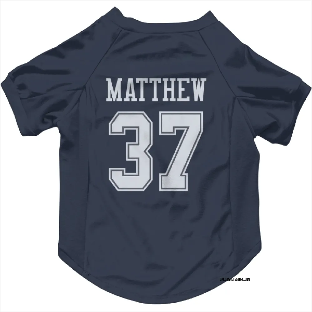 Dallas Cowboys Christian Matthew Navy Pet Jersey for Dog & Cat