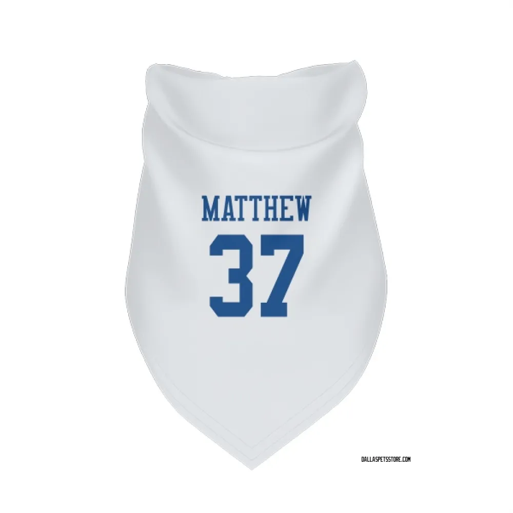 Dallas Cowboys Christian Matthew White Pet Bandana for Dog & Cat