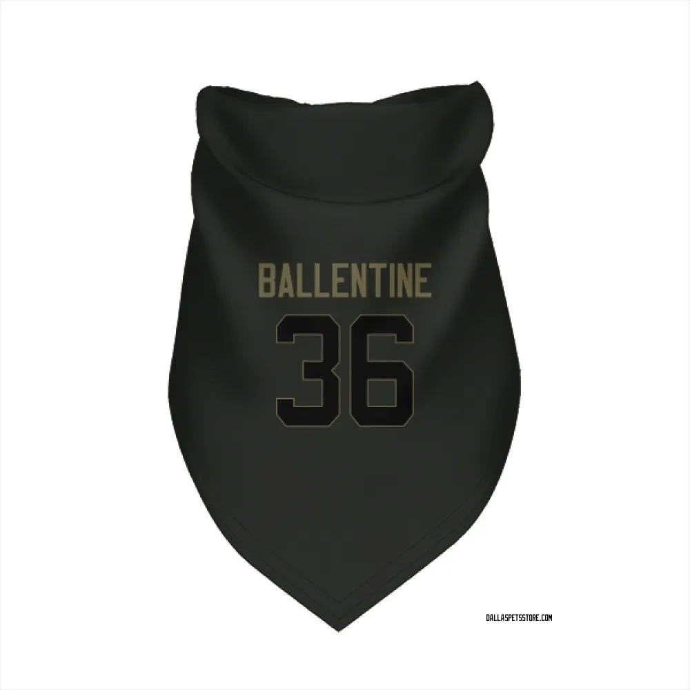 Dallas Cowboys Corey Ballentine Black Service Pet Bandana for Dog & Cat