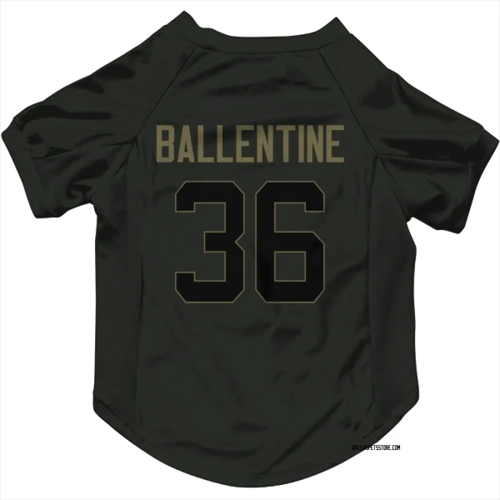 Dallas Cowboys Corey Ballentine Black Service Pet Jersey for Dog & Cat