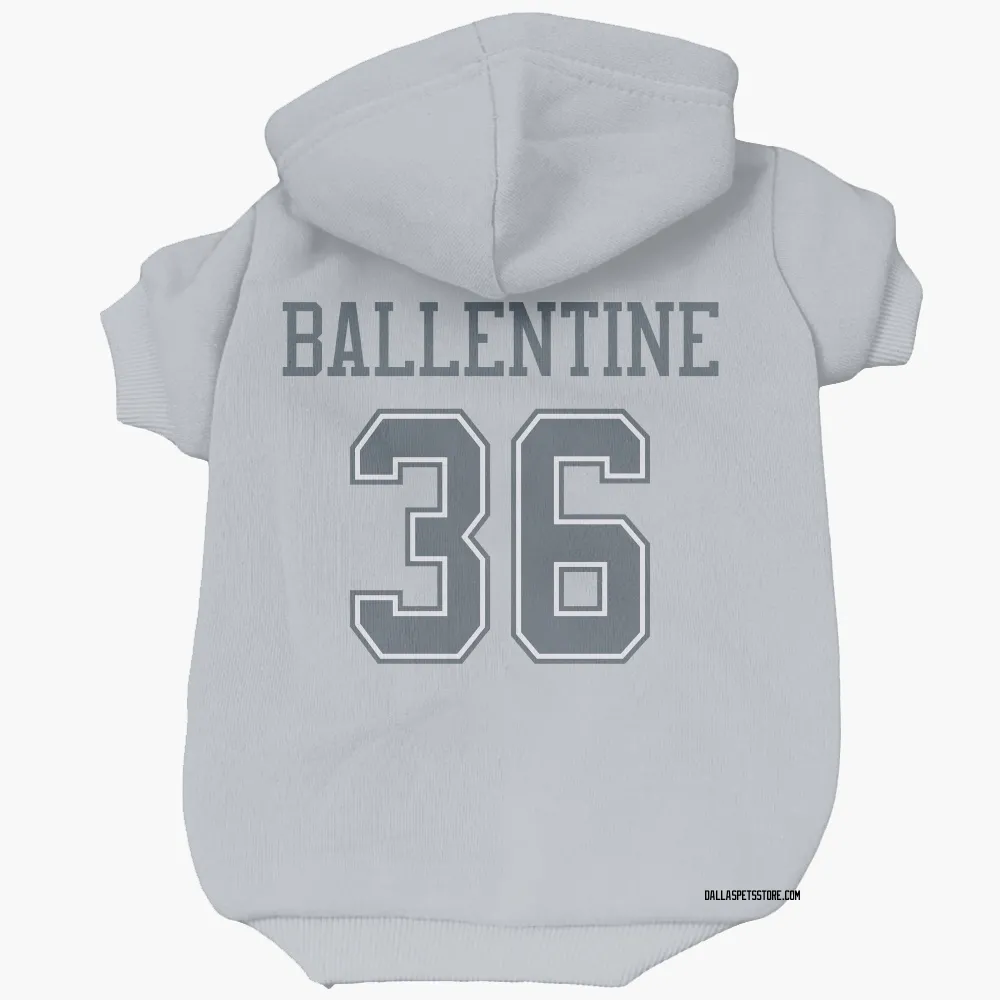Dallas Cowboys Corey Ballentine Gray Pet Hoodie for Dog & Cat