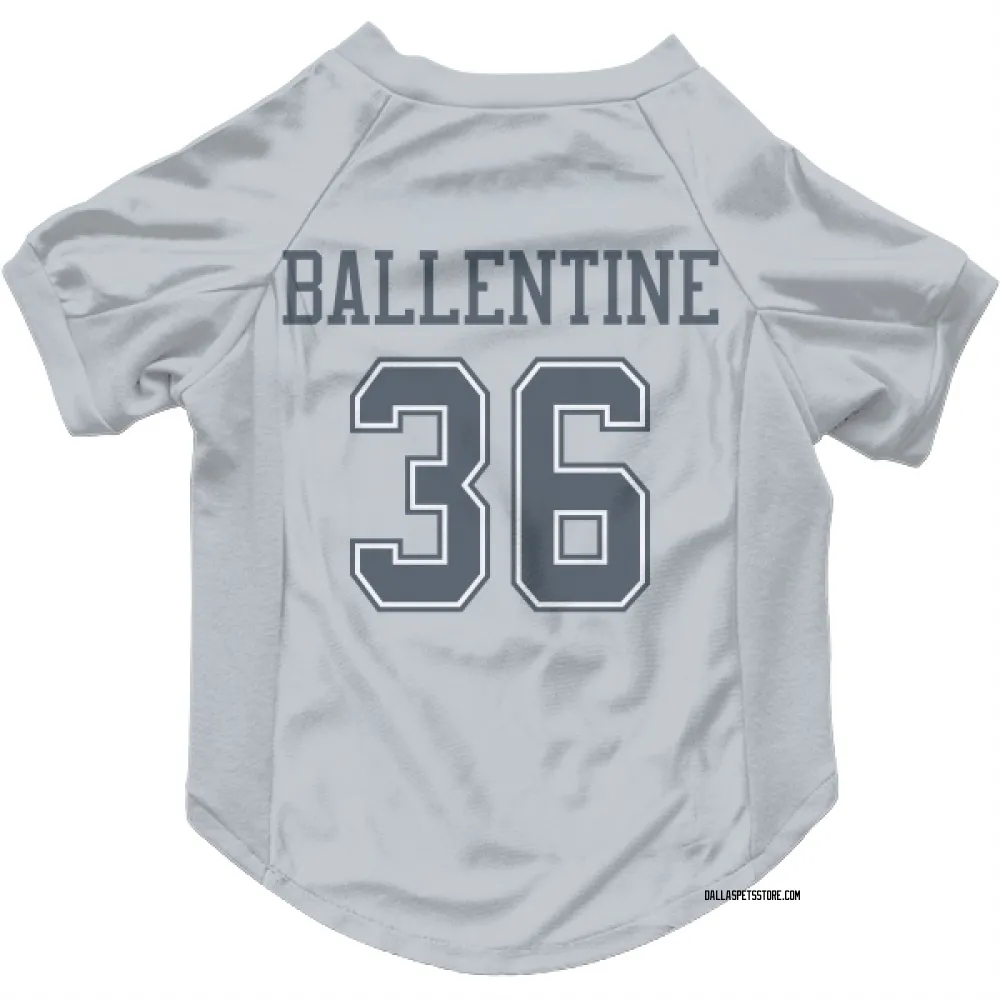 Dallas Cowboys Corey Ballentine Gray Pet Jersey for Dog & Cat