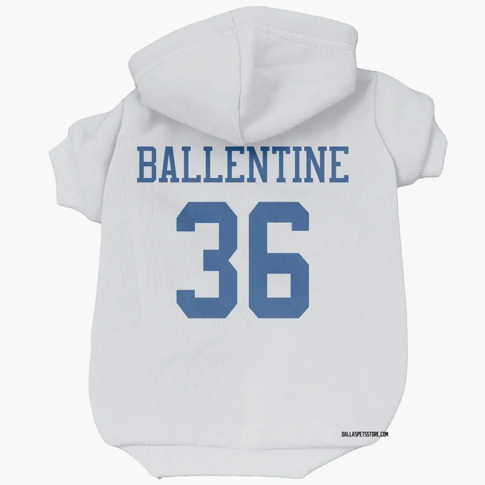 Dallas Cowboys Corey Ballentine White Pet Hoodie for Dog & Cat