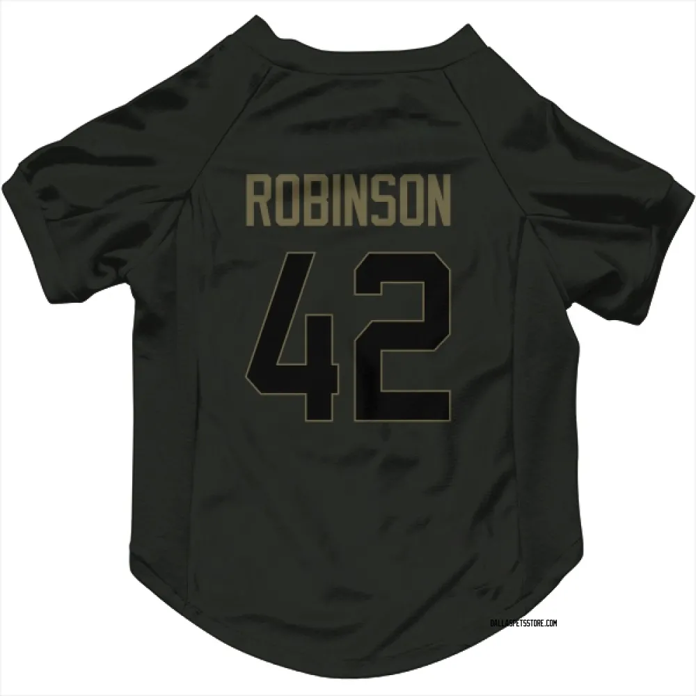 Dallas Cowboys Curtis Robinson Black Service Pet Jersey for Dog & Cat