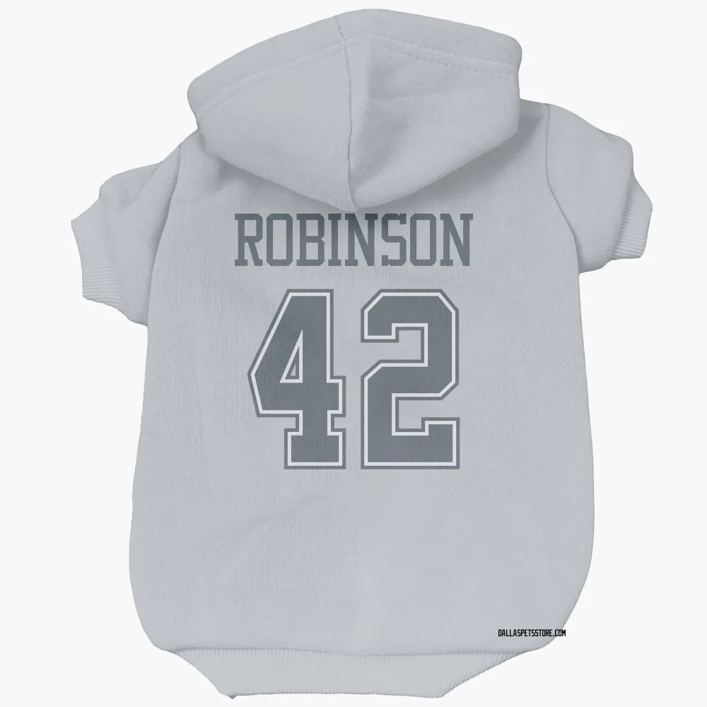 Dallas Cowboys Curtis Robinson Gray Pet Hoodie for Dog & Cat