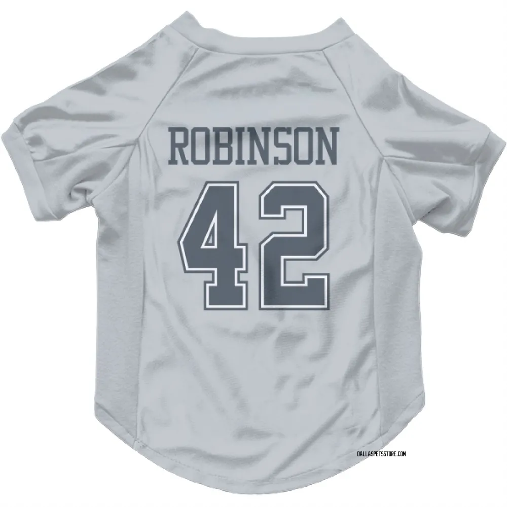 Dallas Cowboys Curtis Robinson Gray Pet Jersey for Dog & Cat