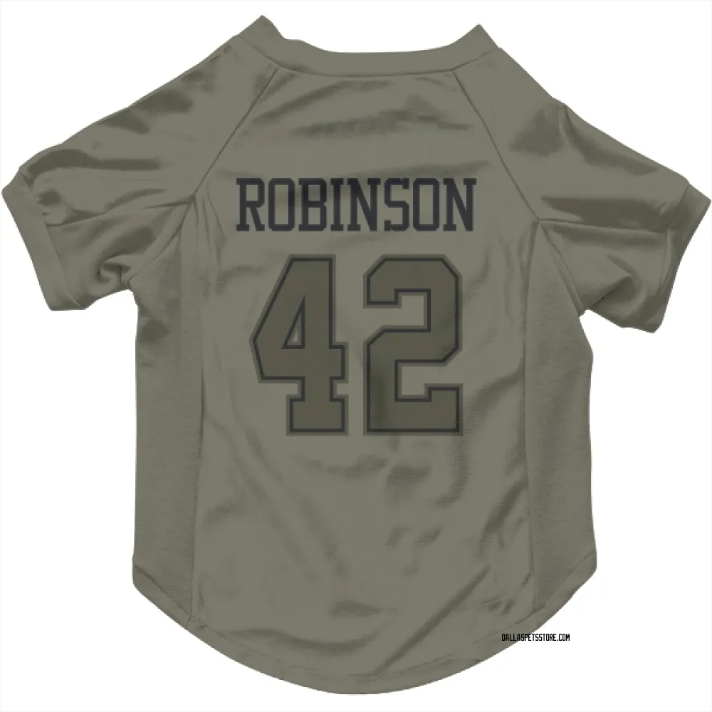 Dallas Cowboys Curtis Robinson Olive Pet Jersey for Dog & Cat