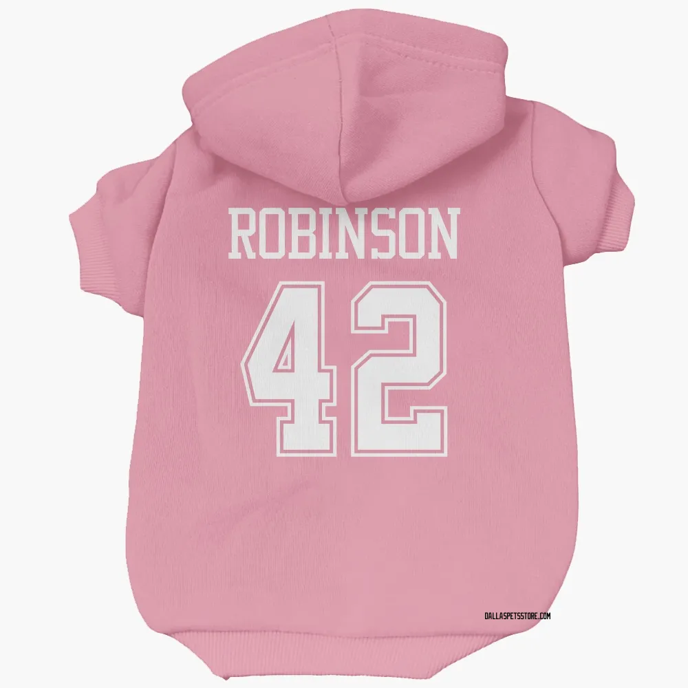 Dallas Cowboys Curtis Robinson Pink Pet Hoodie for Dog & Cat