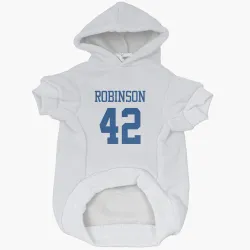 Dallas Cowboys Curtis Robinson White Pet Hoodie for Dog & Cat