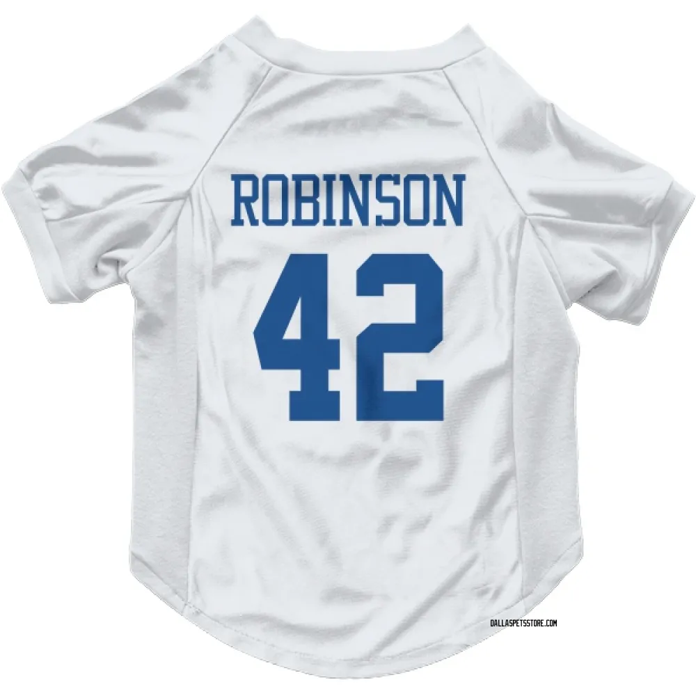 Dallas Cowboys Curtis Robinson White Pet Jersey for Dog & Cat