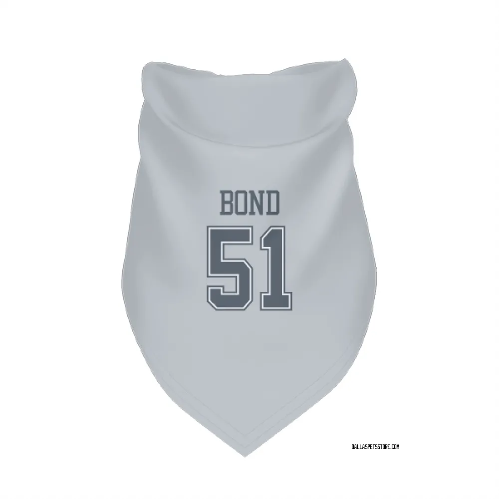 Dallas Cowboys Devante Bond Gray Pet Bandana for Dog & Cat