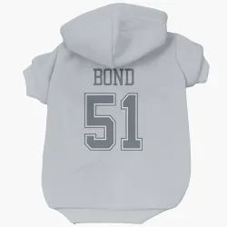 Dallas Cowboys Devante Bond Gray Pet Hoodie for Dog & Cat
