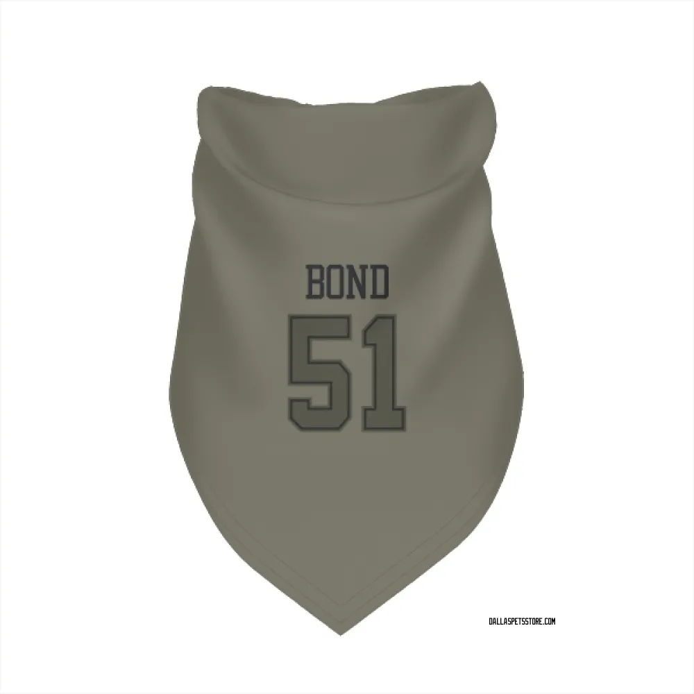 Dallas Cowboys Devante Bond Olive Pet Bandana for Dog & Cat