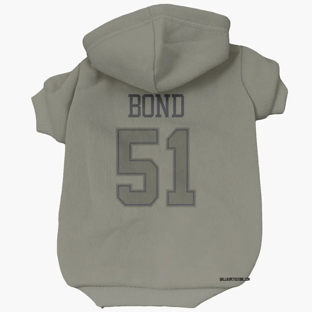 Dallas Cowboys Devante Bond Olive Pet Hoodie for Dog & Cat