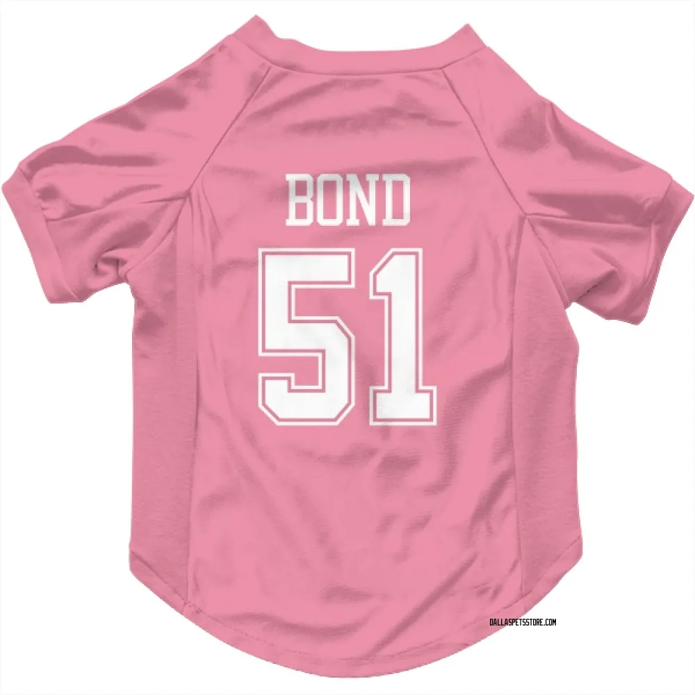 Dallas Cowboys Devante Bond Pink Pet Jersey for Dog & Cat