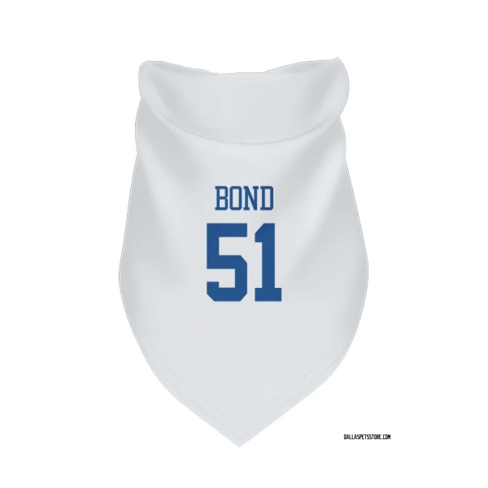 Dallas Cowboys Devante Bond White Pet Bandana for Dog & Cat