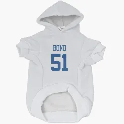 Dallas Cowboys Devante Bond White Pet Hoodie for Dog & Cat