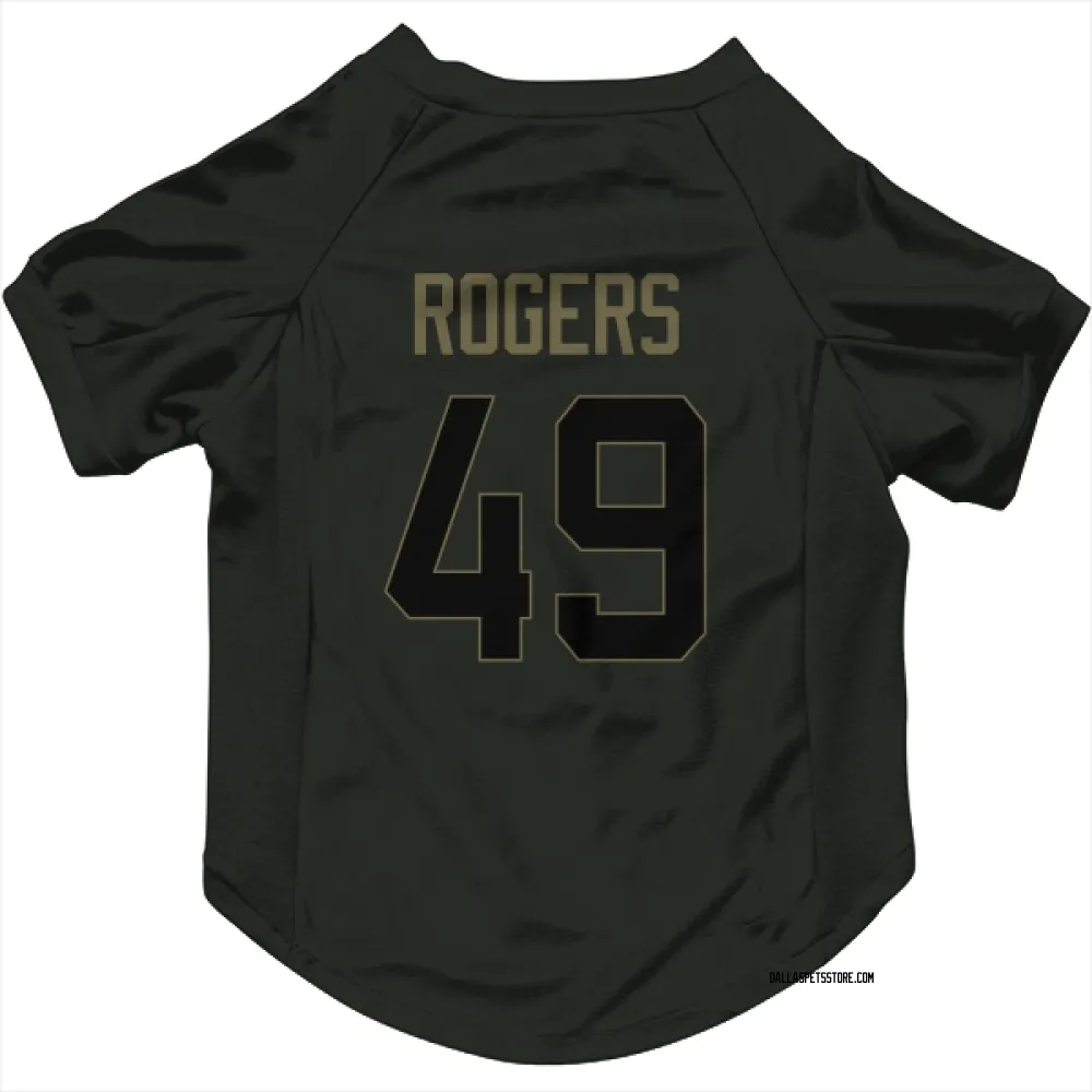 Dallas Cowboys DJ Rogers Black Service Pet Jersey for Dog & Cat