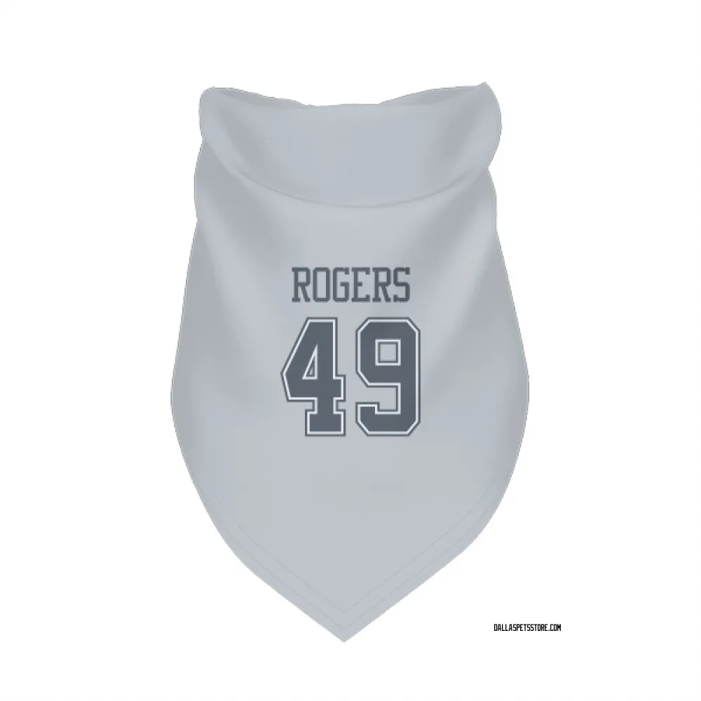 Dallas Cowboys DJ Rogers Gray Pet Bandana for Dog & Cat