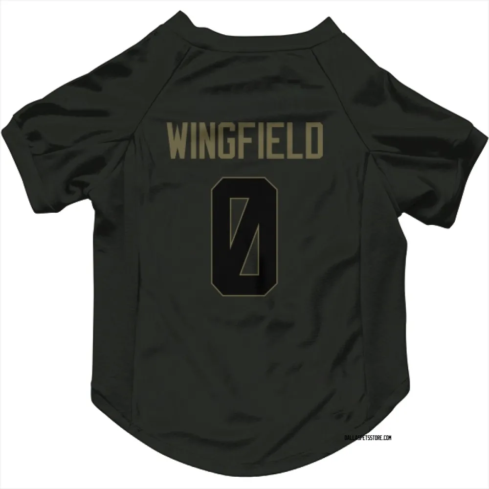 Dallas Cowboys DJ Wingfield Black Service Pet Jersey for Dog & Cat