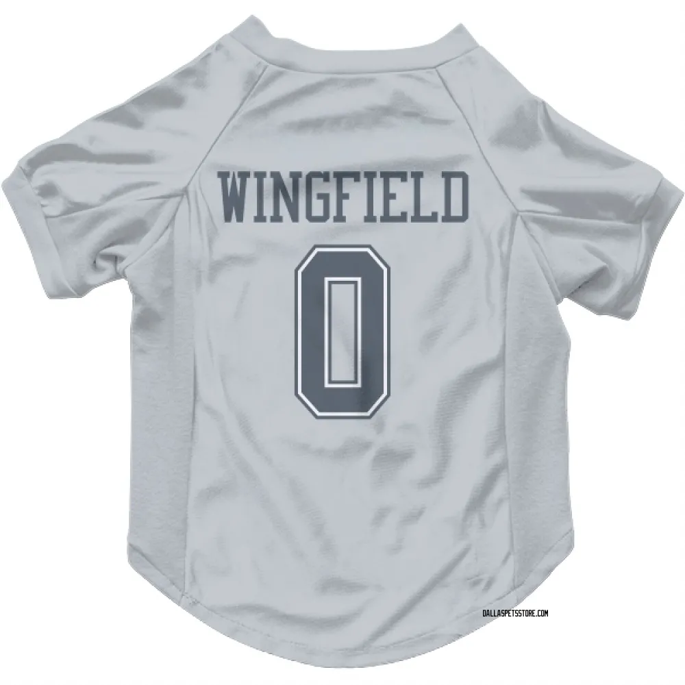 Dallas Cowboys DJ Wingfield Gray Pet Jersey for Dog & Cat