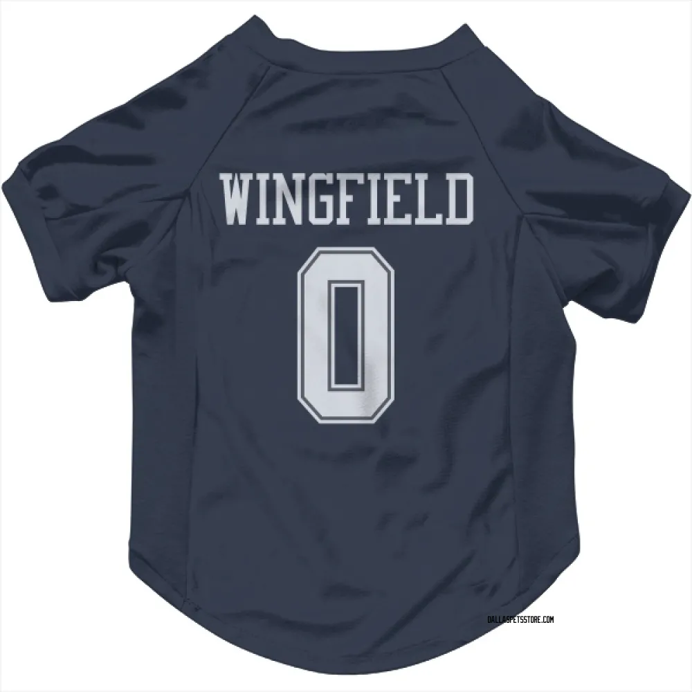 Dallas Cowboys DJ Wingfield Navy Pet Jersey for Dog & Cat