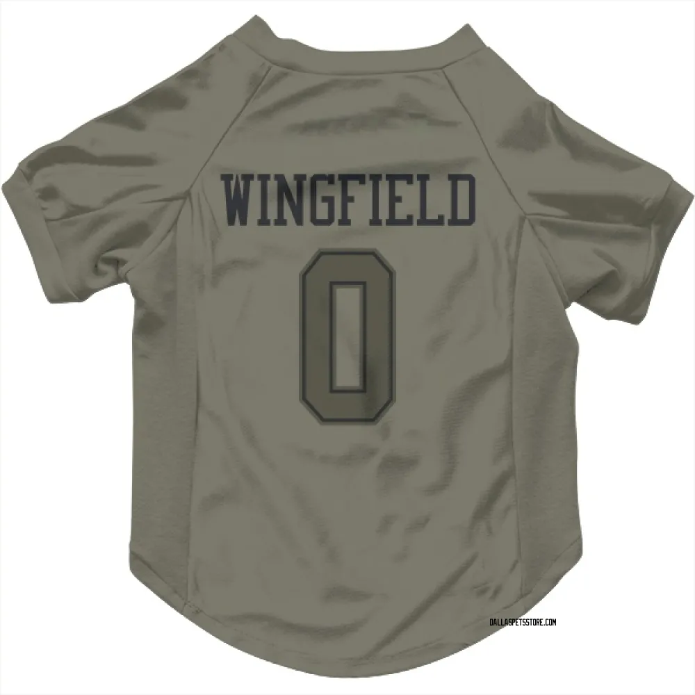 Dallas Cowboys DJ Wingfield Olive Pet Jersey for Dog & Cat