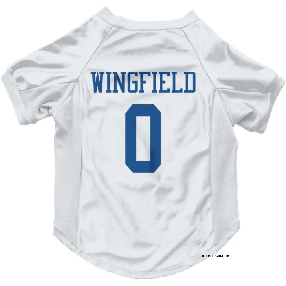 Dallas Cowboys DJ Wingfield White Pet Jersey for Dog & Cat