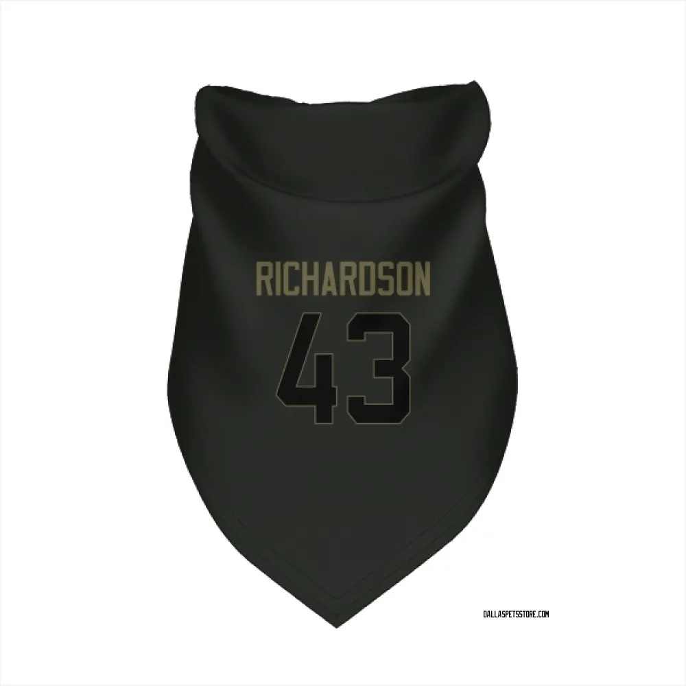 Dallas Cowboys Dominic Richardson Black Service Pet Bandana for Dog & Cat