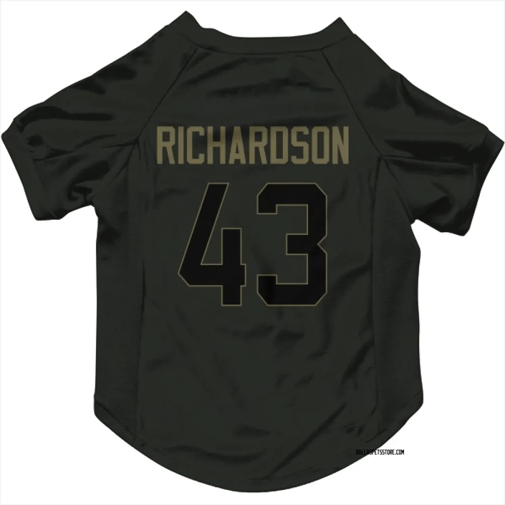 Dallas Cowboys Dominic Richardson Black Service Pet Jersey for Dog & Cat