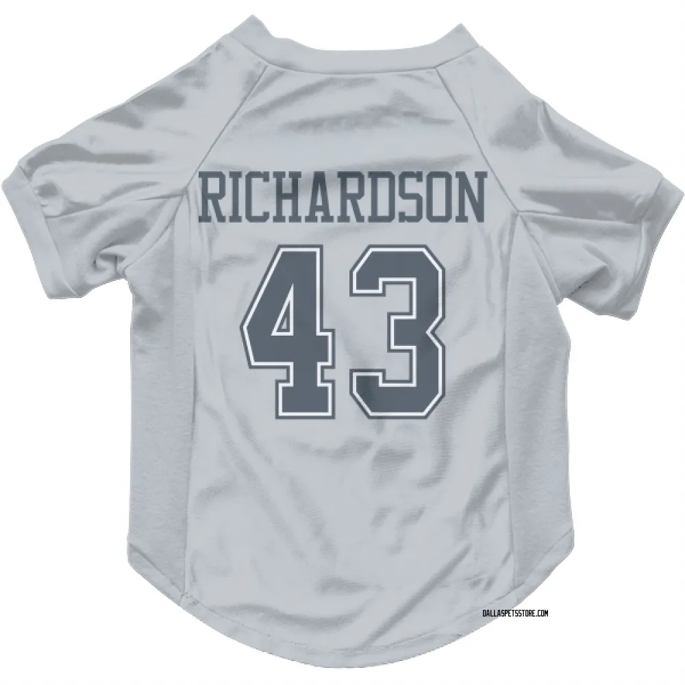 Dallas Cowboys Dominic Richardson Gray Pet Jersey for Dog & Cat