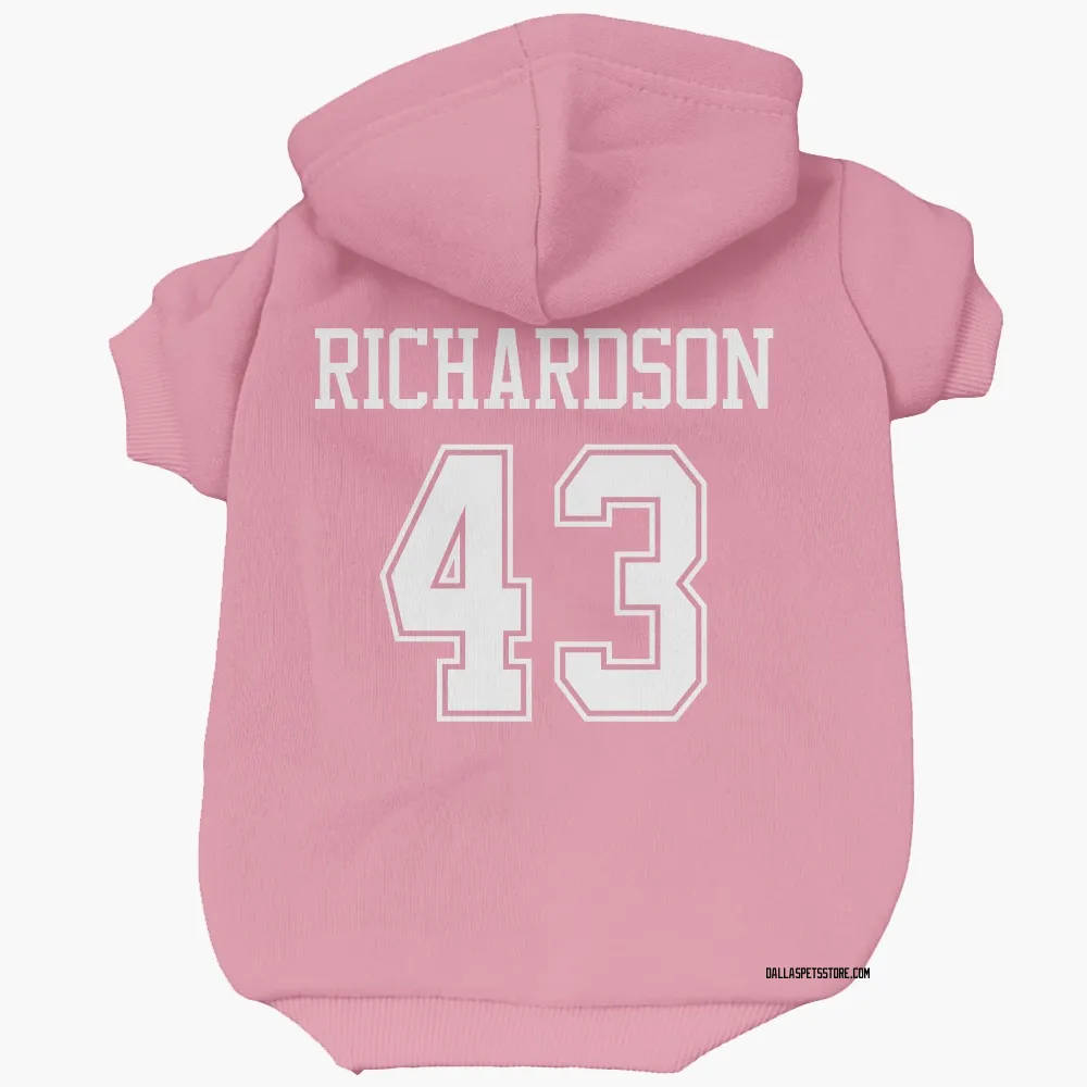 Dallas Cowboys Dominic Richardson Pink Pet Hoodie for Dog & Cat
