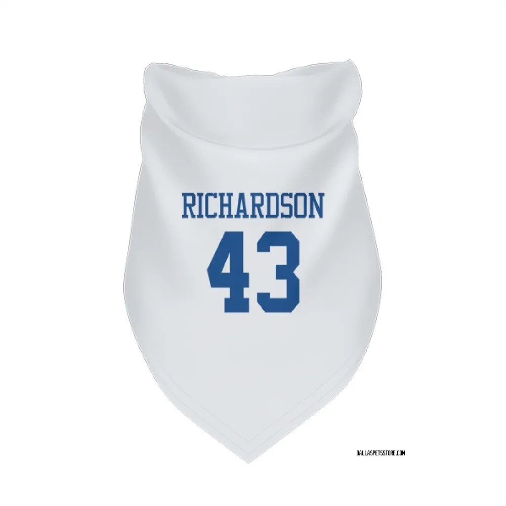 Dallas Cowboys Dominic Richardson White Pet Bandana for Dog & Cat
