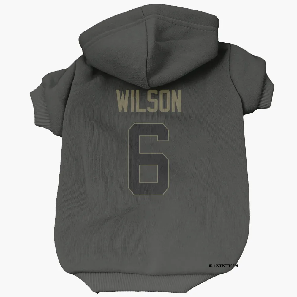 Dallas Cowboys Donovan Wilson Black Service Pet Hoodie for Dog & Cat