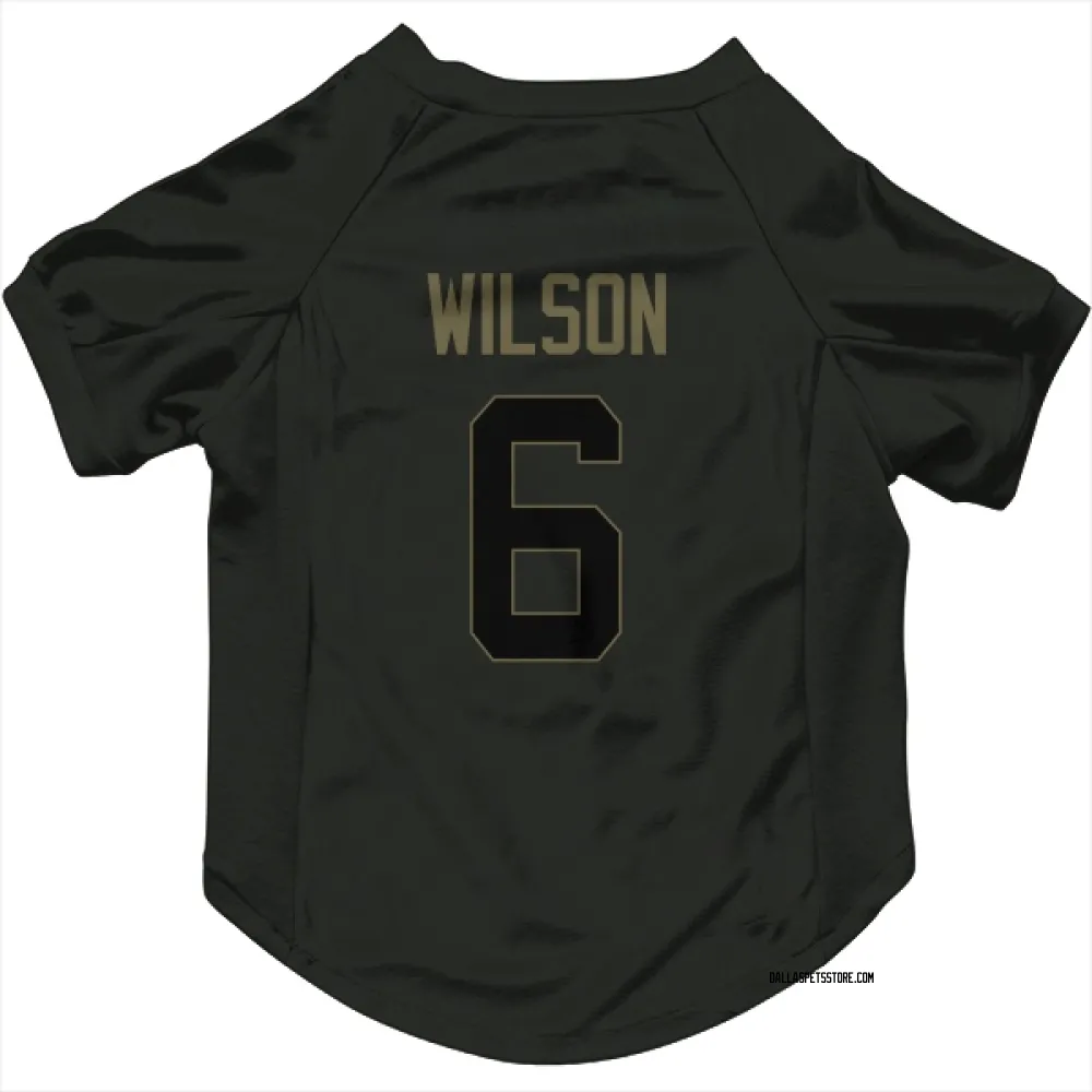 Dallas Cowboys Donovan Wilson Black Service Pet Jersey for Dog & Cat