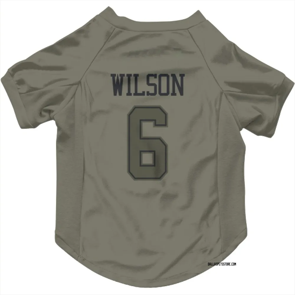 Dallas Cowboys Donovan Wilson Olive Pet Jersey for Dog & Cat