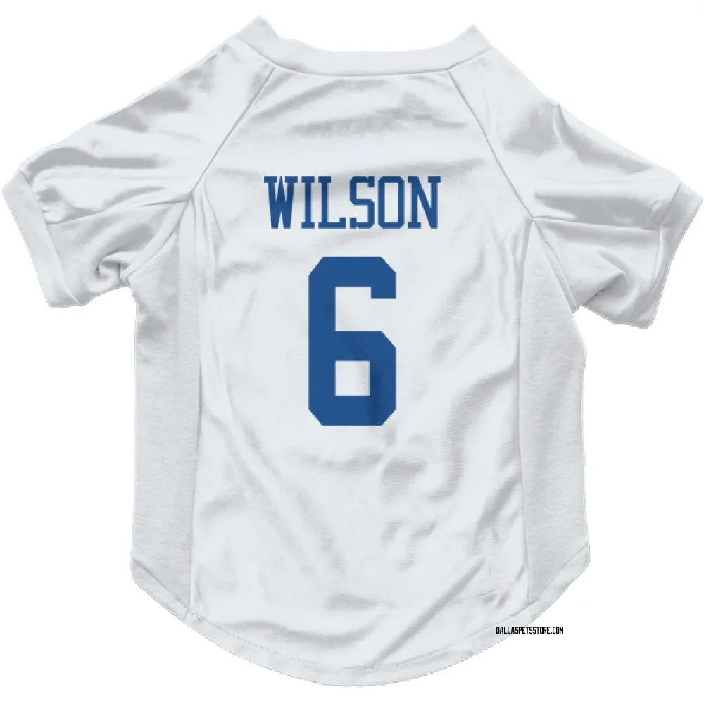 Dallas Cowboys Donovan Wilson White Pet Jersey for Dog & Cat