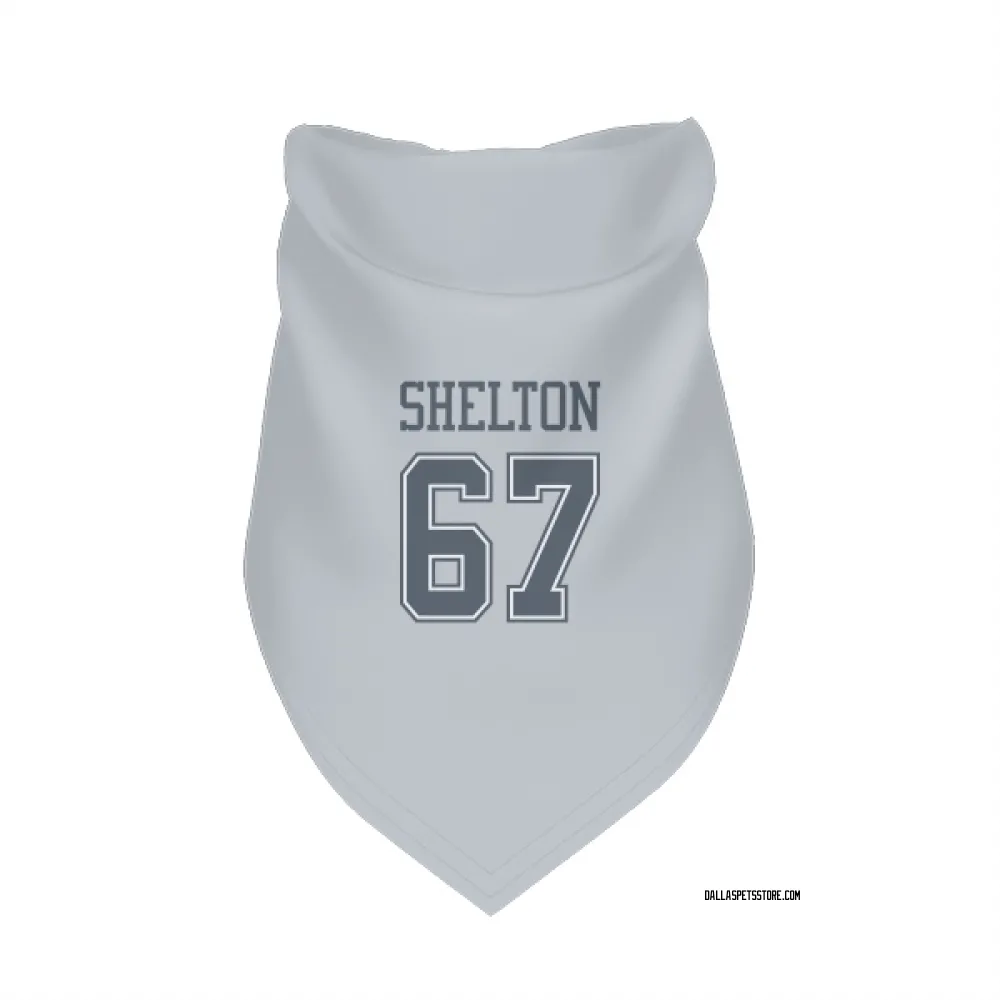 Dallas Cowboys Drew Shelton Gray Pet Bandana for Dog & Cat