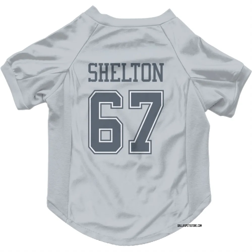 Dallas Cowboys Drew Shelton Gray Pet Jersey for Dog & Cat